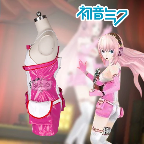 Аниме! Vocaloid Racing Girl Luka гоночный костюм комбинезоны крутая лакированная кожаная форма Карнавальный Костюм ПОЛНЫЙ КОМПЛЕКТ Хэллоуин