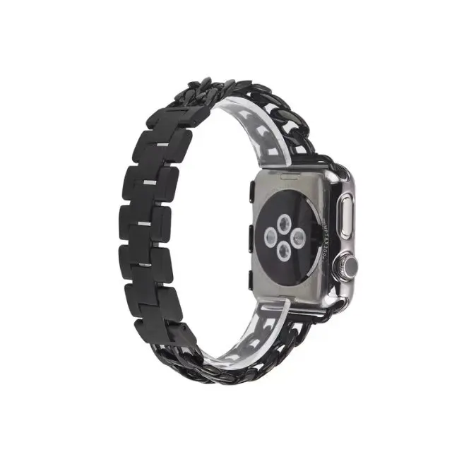 Для Apple iWatch 4 браслет на запястье роскошный дизайн с металлической цепочкой ремешок для часов сменный ремешок для Apple Watch серии 1 2 3 38 мм-42 мм