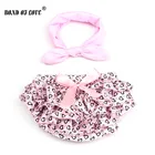 Новинка 2020, Цветочные Детские шорты с подходящим цветочным оголовьем, набор для новорожденных, подгузники, детские шаровары, реквизит для фото, детская одежда