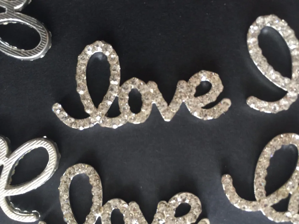 10 шт. рисунок в виде сердца Стразы ожерелье кнопки серебро красивая одежда