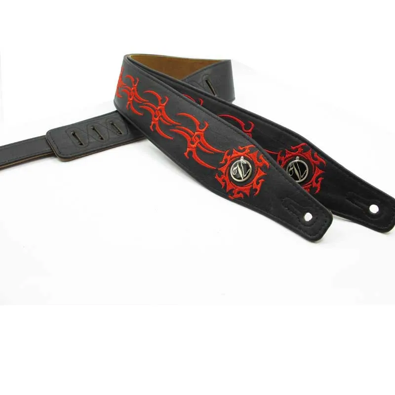 Гитарный ремешок/бас ремешок/фолк гитара ремень кожаный инструмент с рисунком
