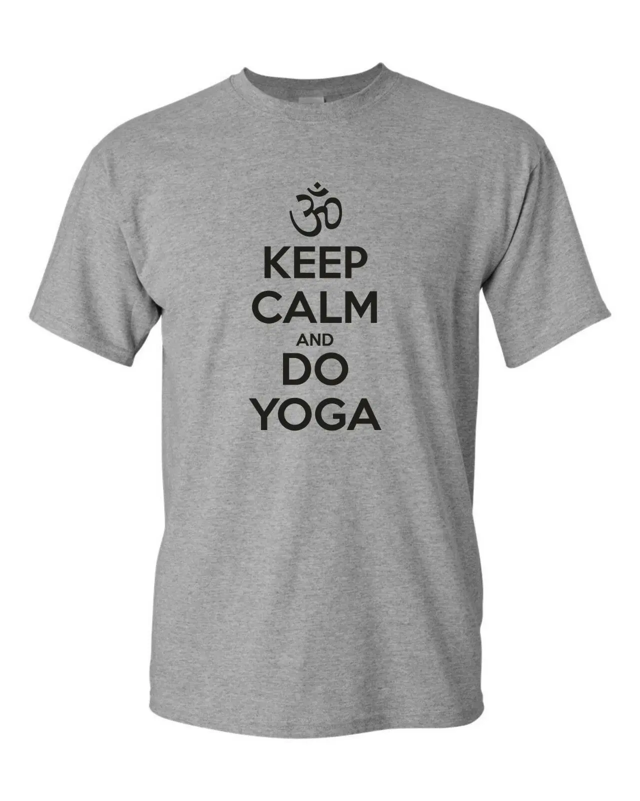 KEEP CALM DO YOGA забавная Мужская Футболка Будда ОМГ буддизм|Мужские футболки| |