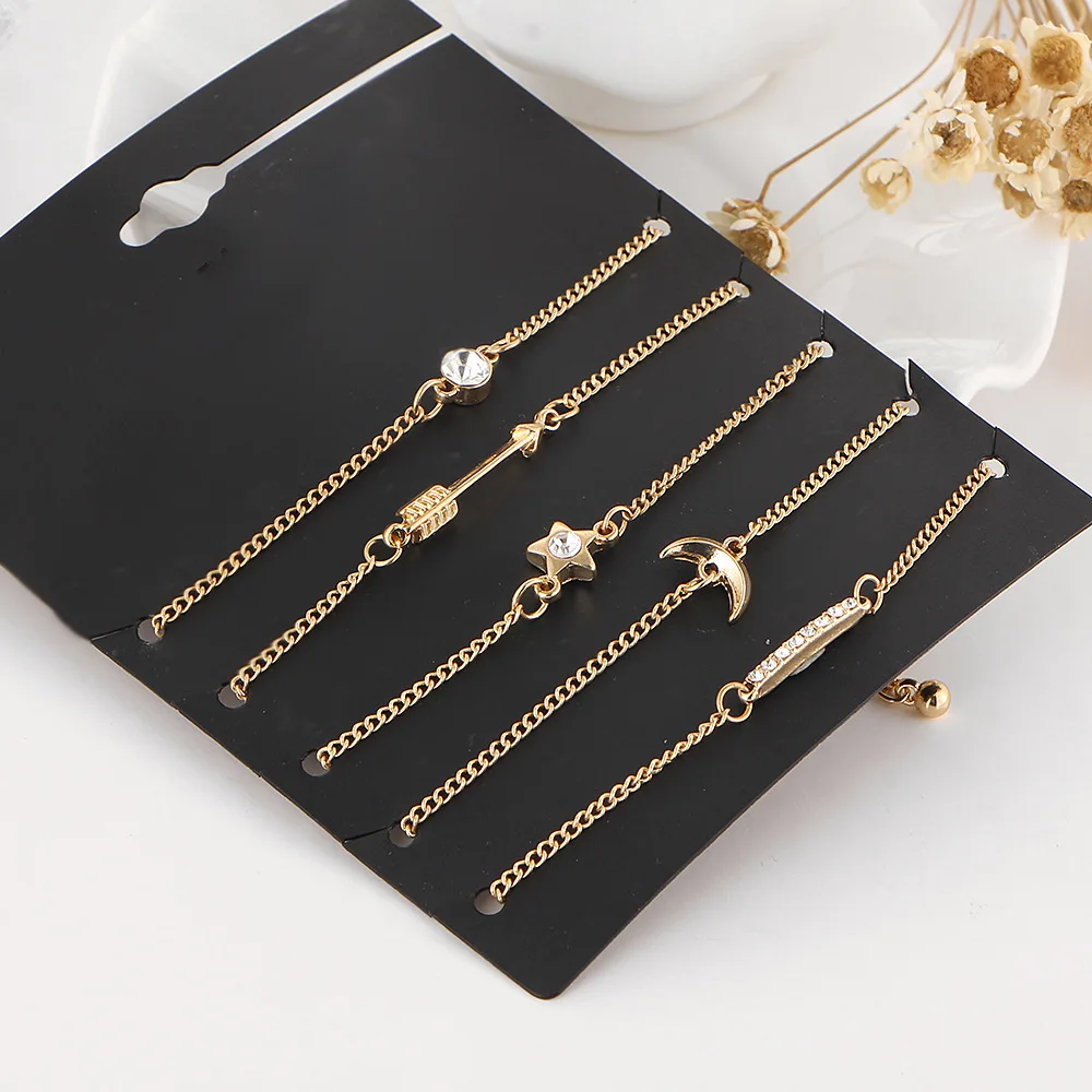 Женский браслет цепочка Volunge 2017 6 шт./компл.|bracelet jewelry|chain braceletpersonalized bracelet |