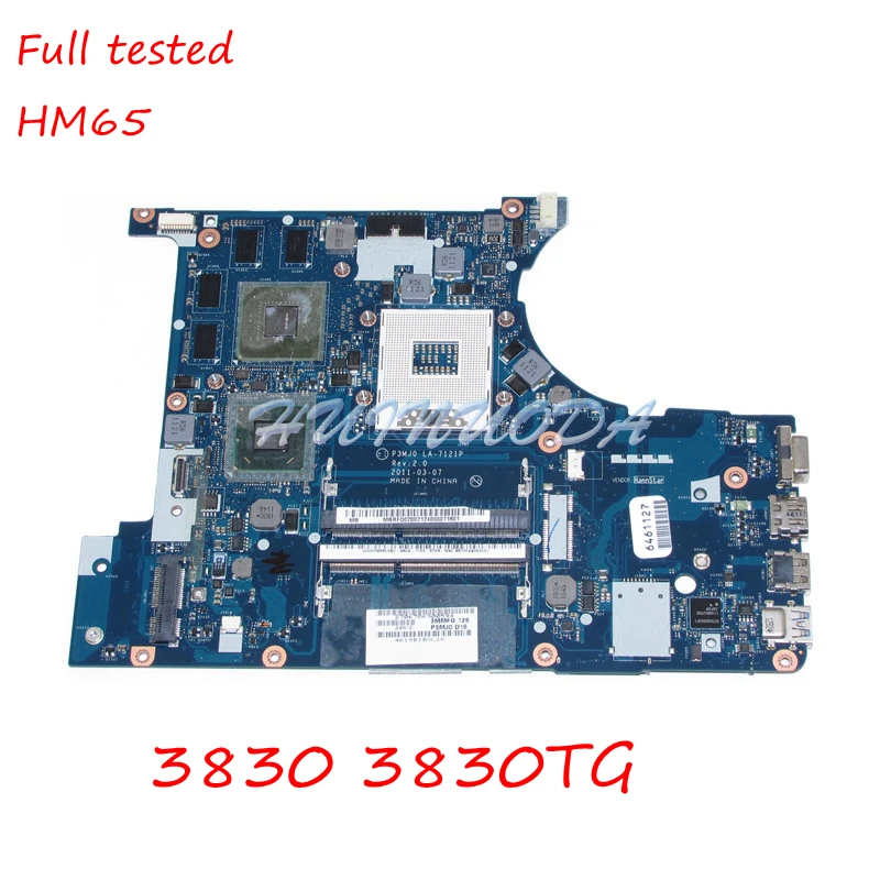 Материнская плата NOKOTION MBRFQ02002 MB.RFQ02.002 для ноутбука Acer aspire 3830 3830TG LA 7121P HM65 DDR3 GT540M