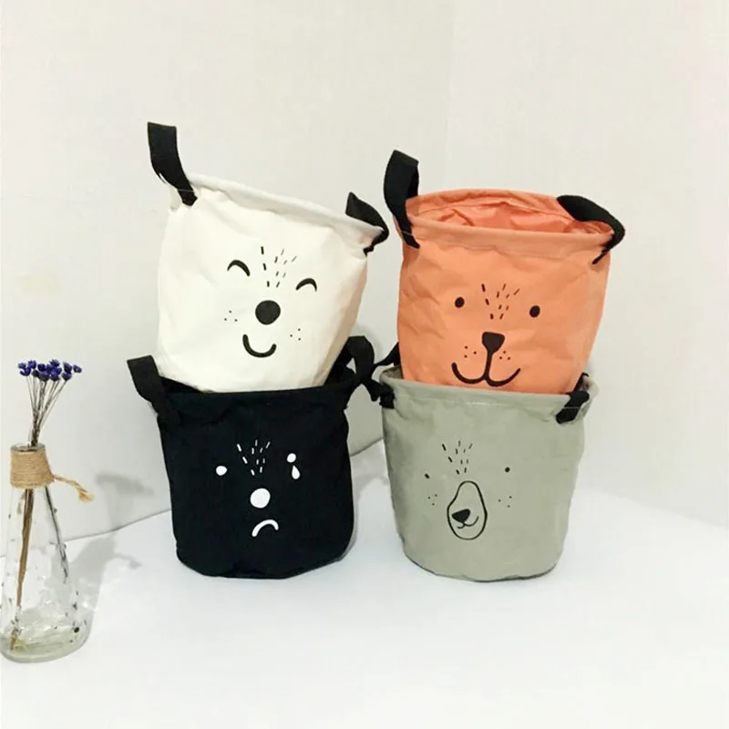 Новый стиль мультфильм сплошной холст хлопок белье Одежда для хранения