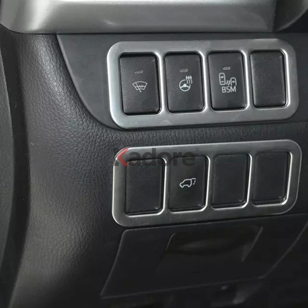 Для Toyota Highlander матовая фара регулировочный переключатель Крышка отделка Аксессуары для салона автомобиля Наклейка