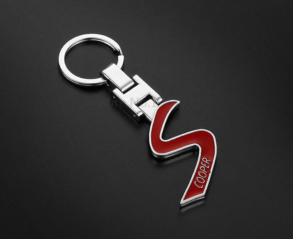 3D металлический S эмблема автомобильный брелок для ключей для Mini Cooper S one JCW Clubman земляк Paceman R56 R55 R60 R61 F55 F56 F54 F60