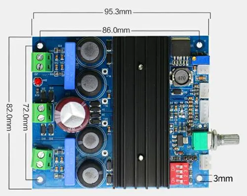 Бесплатная доставка! Плата цифрового усилителя мощности TDA7498E/2X160W стерео PBTL220W