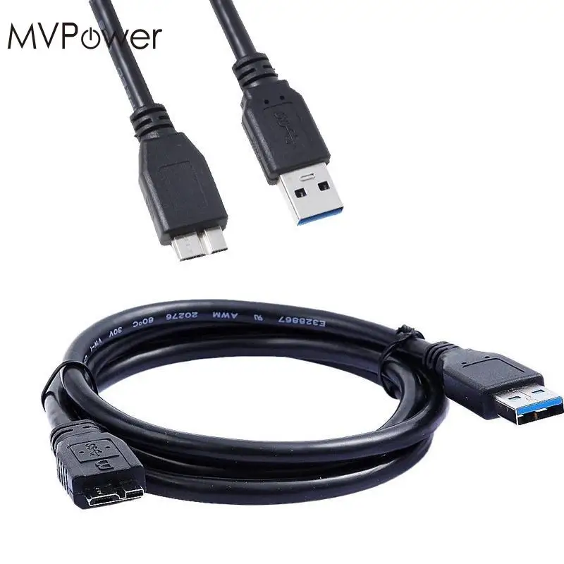 MV Мощность USB 3,0 зарядное устройство кабель синхронизации данных Шнур для HDD жесткий диск Портативный