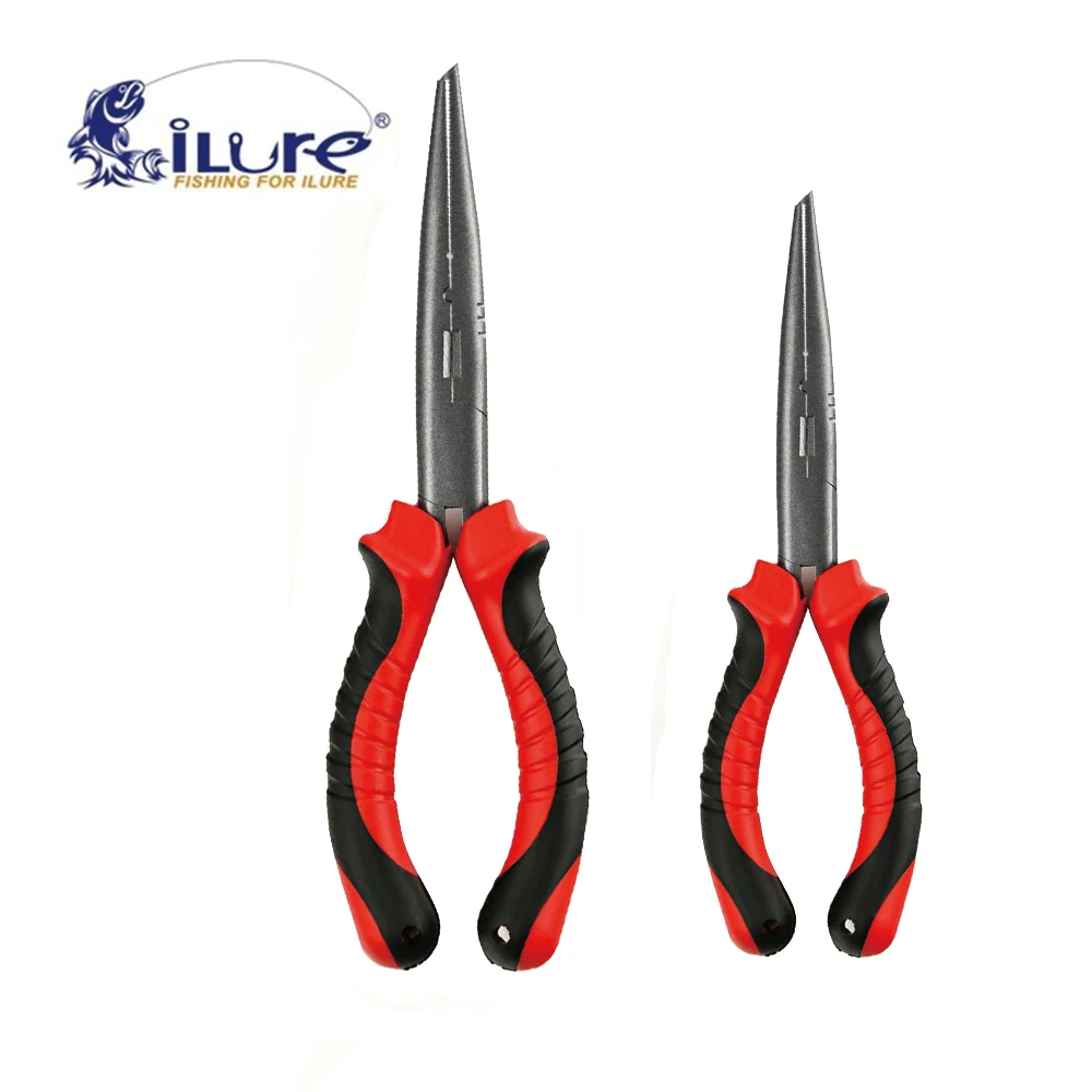 Рыболовные плоскогубцы из нержавеющей стали iLure 7 ''/9'' 155g/235g красные