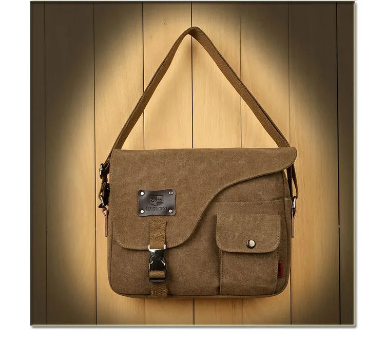 Модная повседневная брендовая холщовая мужская сумка через плечо, джинсовый портфель, дорожная сумка через плечо, винтажные мужские сумки, мужская сумка через плечо