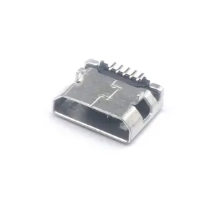 20 шт., коннектор Micro USB 5 Pin Flat DIP jack, коннектор Micro Usb для Samsung Lenovo Huawei ZTE HTC ect
