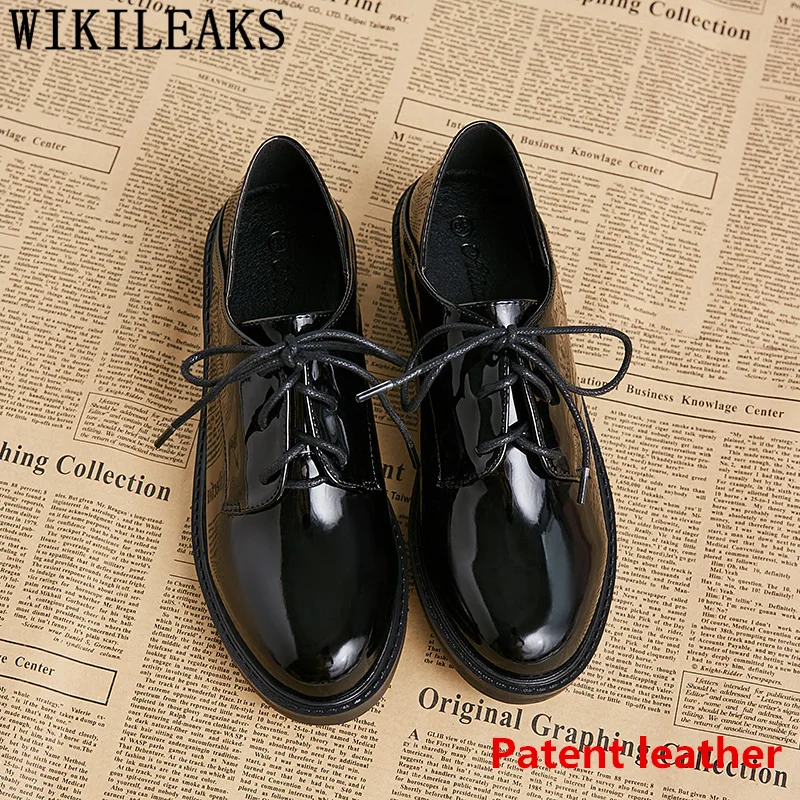 Туфли женские кожаные удобные мокасины криперы в Корейском стиле | Обувь