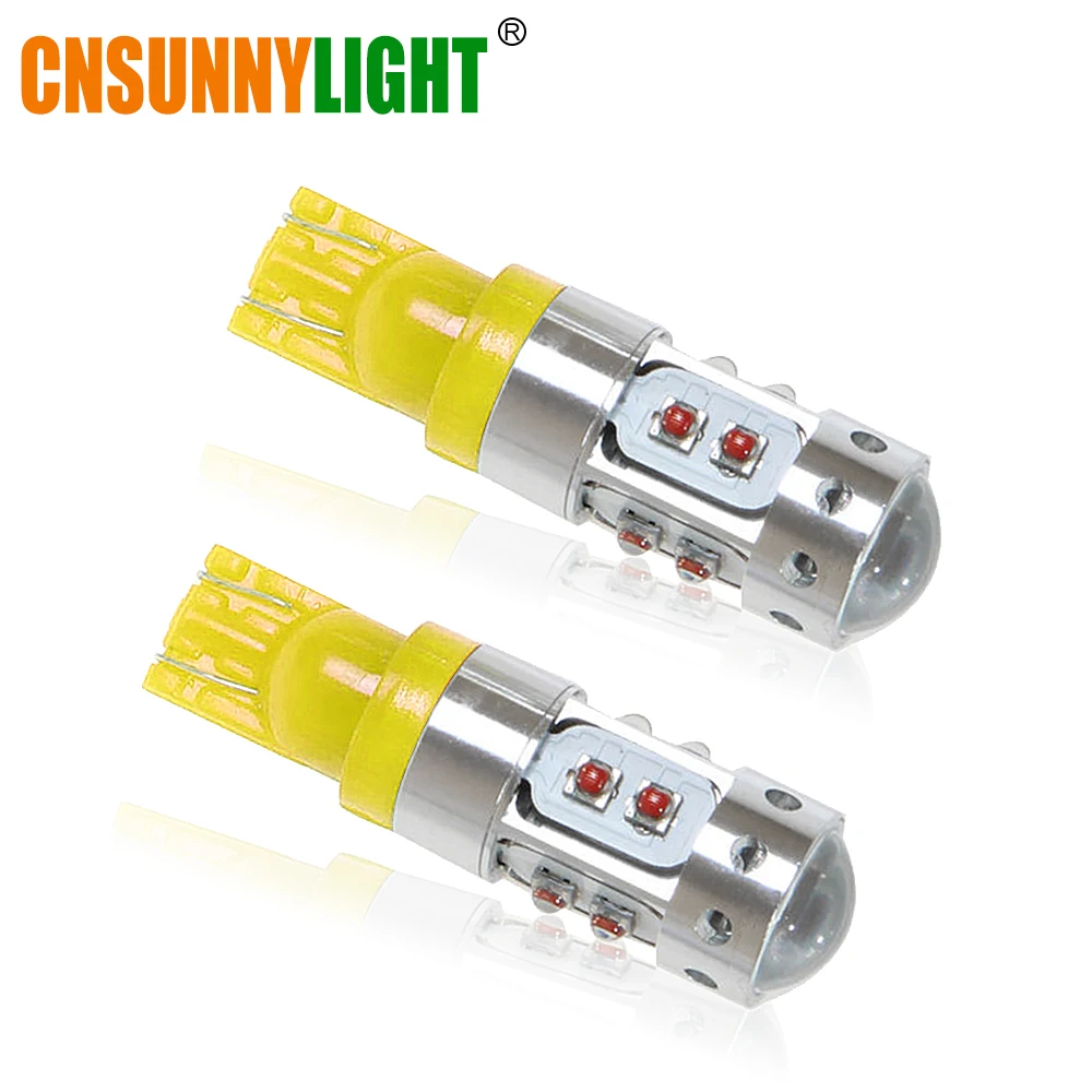 CNSUNNYLIGHT T10 светодиодный 194 920 912 921 супер яркие лампы для автомобиля передний боковой маркер/парковка/Резервное копирование/поворот/Реверс/стоп сигнальные огни