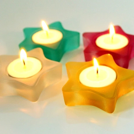 Декоративные мини Звезда чай свет подсвечники оптовая продажа Votive подсвечник