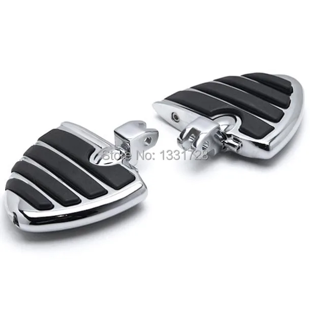 

Chrome Wing Foot Pegs Rests For Yamaha Virago 750 All (Front)