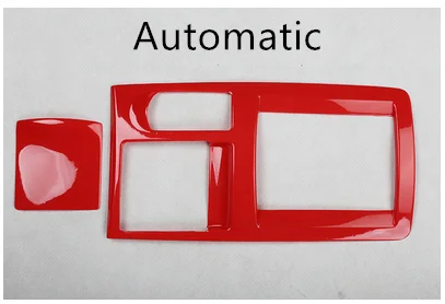 Gear Automatic Красная внутренняя отделка CD панель шестерни/ручной тормоз воздушный выход рамка для Mitsubishi Lancer 2009 10 11 12 13 14 15 AA421 - Название цвета: Gear Automatic