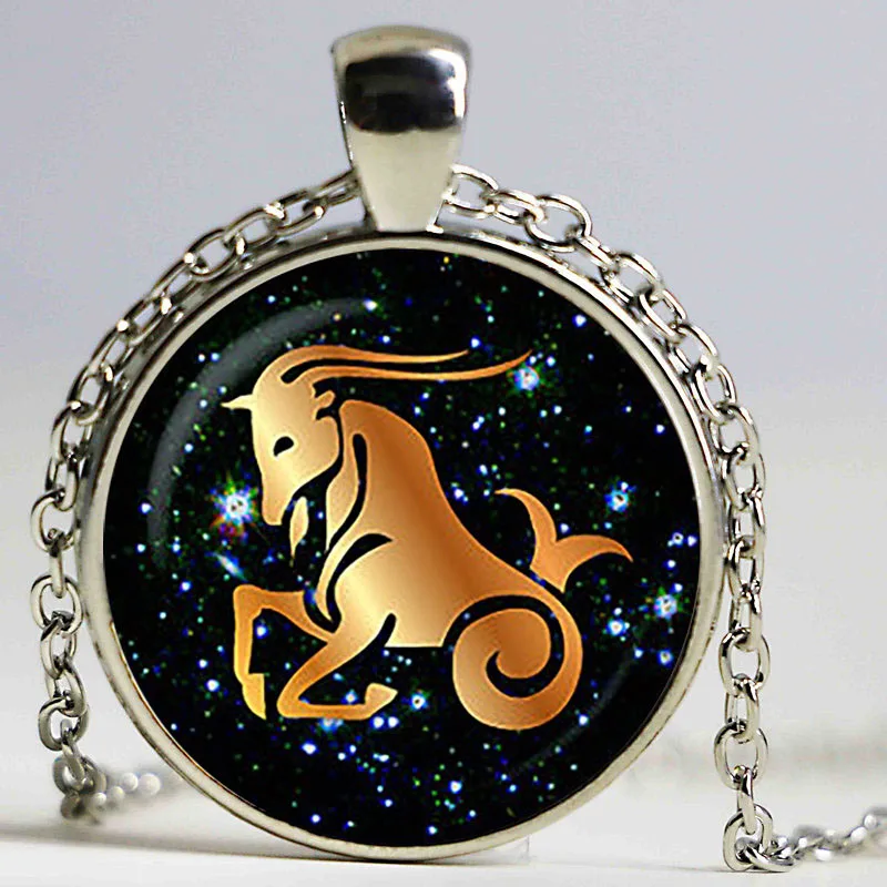 Подвеска в виде Козерога из черного стекла колье с козераром украшения подарок