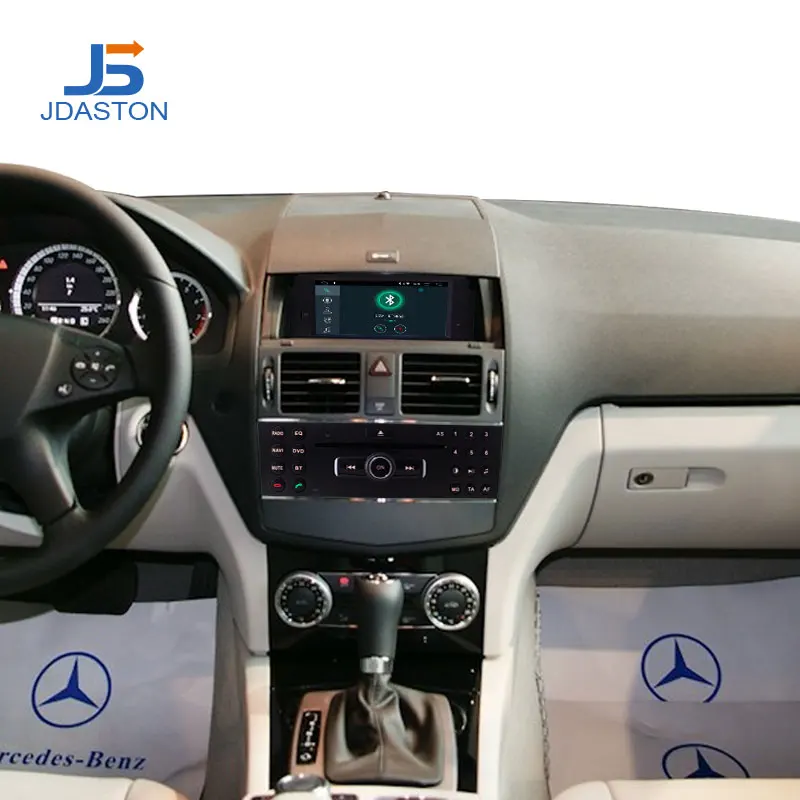 Автомобильный DVD проигрыватель JDASTON Android 10 дюймов 2Din для Mercedes Benz C200 C180 W204 2007 2010 GPS