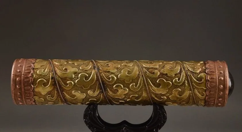 Изысканная Китайская древняя латунь резной калейдоскоп|kaleidoscope| |