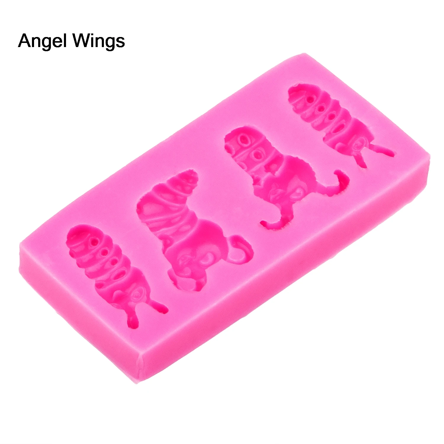 Angel Wings пищевая 3D форма для помадки силиконовая торта насекомое обратная
