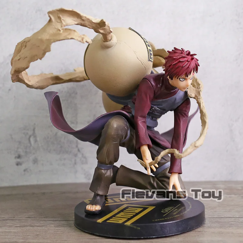 Аниме Naruto Shippuden песок Скрытая деревенская Гаара 5Th поколения Kazekage драгоценный камень ПВХ фигурка Коллекционная модель игрушки