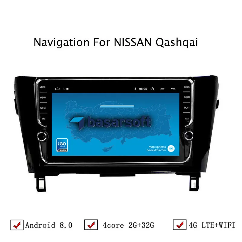 10 1 &quotAndroid 6 0/8 Автомобильная dvd-навигационная система для Nissan Qashqai X-Trail 2012-2018