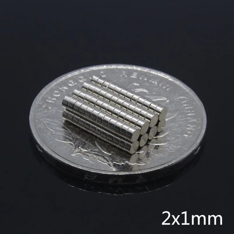 100 шт. N35 2*1 мм 2x1 Мини маленький супер сильный Мощный магнит мощный