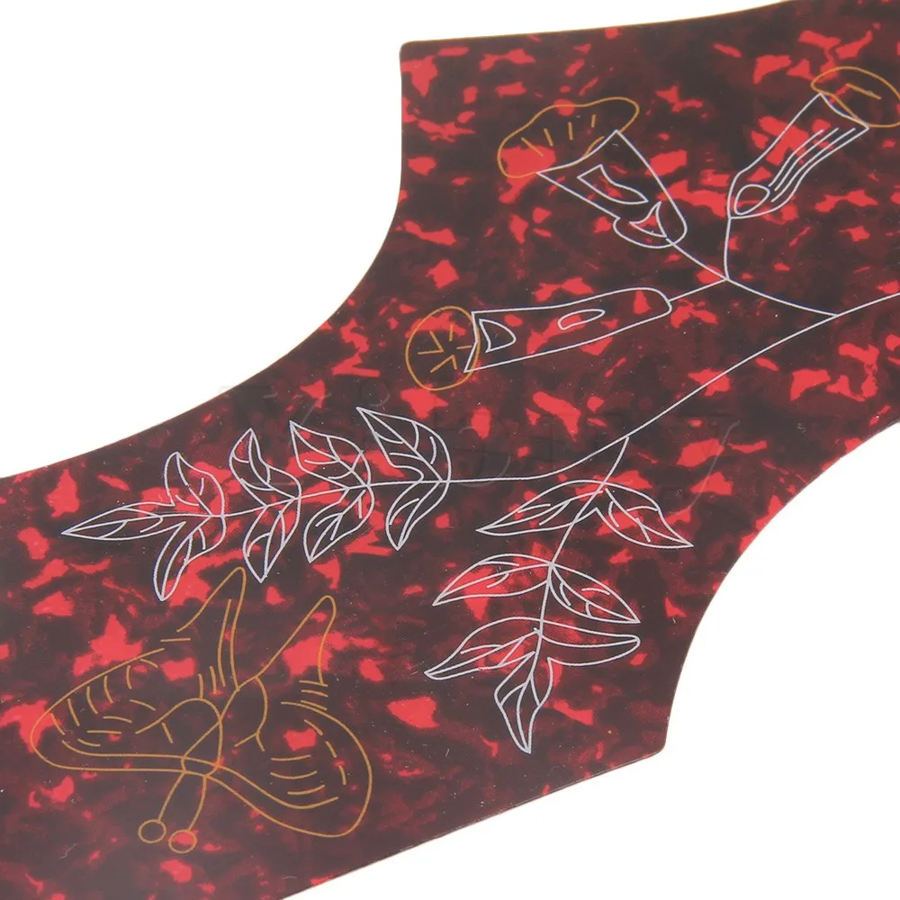 Yibuy 41-43 дюймов Акустическая Гитара Pickguard W/цветочный дизайн | Спорт и развлечения