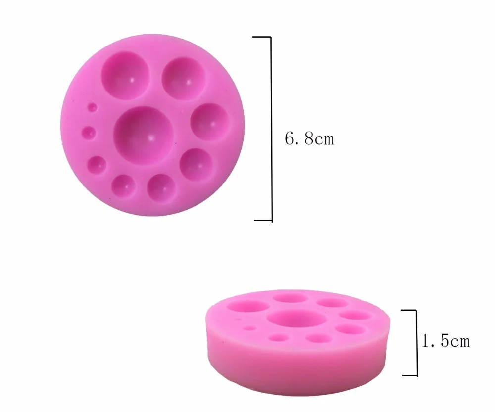 1 шт. полукруглая силиконовая форма для помадной жвачки и шоколадных поделок