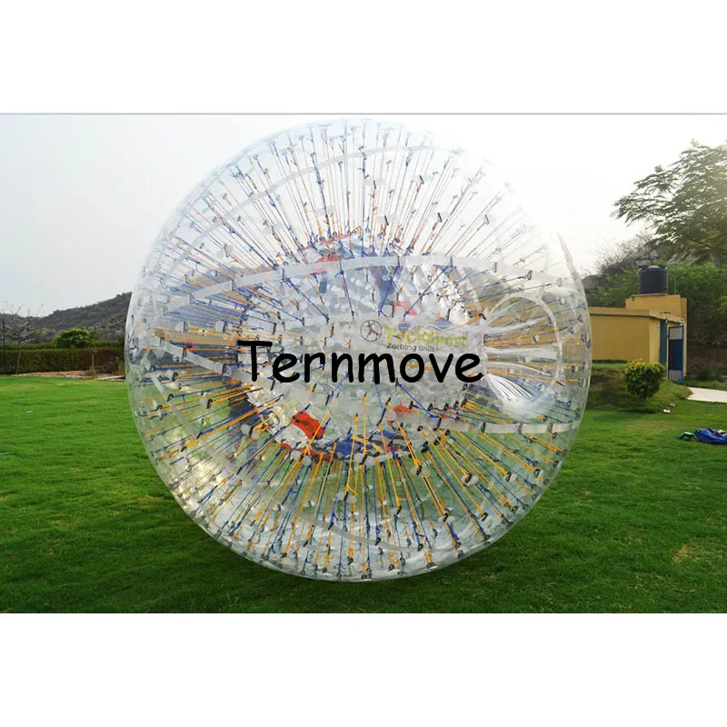 Kopen Land Body Zorb Bal Opblaasbare Mensgerichte Als Sneeuw Zorbing Globe Rijden Menselijke Hamster Bal 1.0 Mm Pvc Water Rollende Bal