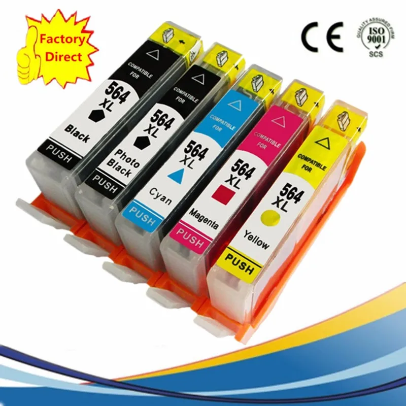 Сменные чернильные картриджи для струйного принтера HP564XL HP564 564XL 564 Photosmart Premium C309a