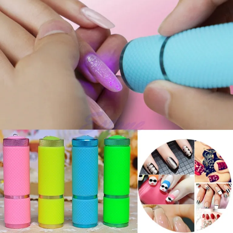 Портативный светодиодный мини Сушилка для ногтей 9 лампа отверждения фонарик