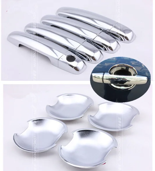 

FUNDUOO For Suzuki Swift 2005-2017 Grand Vitara 2005 - 2017 New Chrome Car Door Handle + Cup Cover Trim