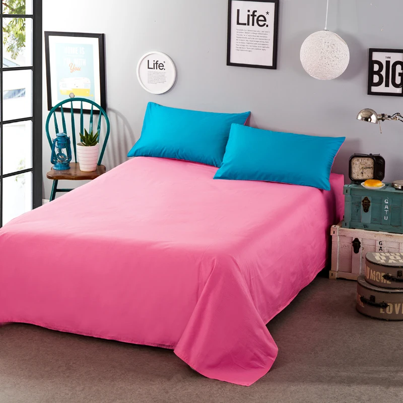 100% хлопок саржа озеро и синий сплошной цвет домашний текстиль постельные