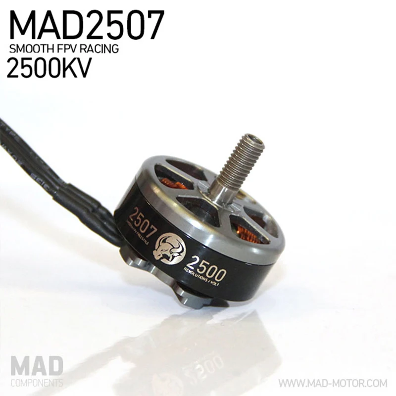 Квадрокоптер с бесщеточным Мотором MAD 2507 кв для дальнего радиуса действия FPV |