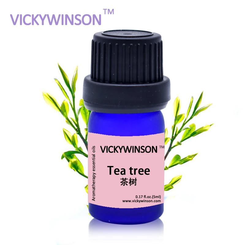 

VICKYWINSON 100% Pure Tea Tree Essential Oil Face Care Skin Acne Treatment Blackhead Remover Anti aromatherapy