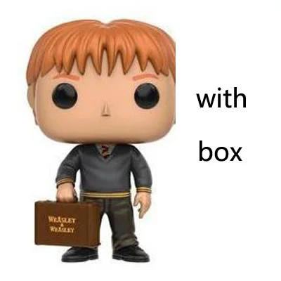 fred33 with box Фильм Гарри Поттер Гермиона Рон Добби Луна персонажи Ньют 10 см Виниловая кукла Фигурка Коллекция Модель игрушки - Цвет: fred33 with box