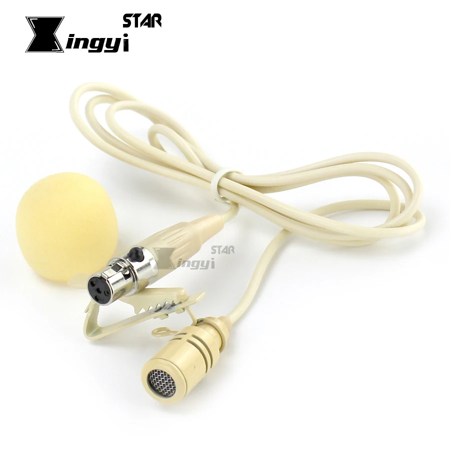 Нагрудный микрофон Skin XLR петличный с зажимом для галстука 4 Pin TA4F ПК караоке