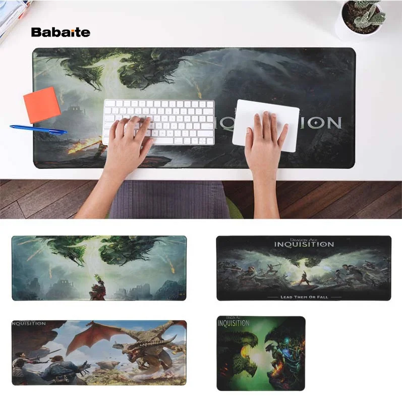 Babaite пользовательские кожи Дракон возраст инквизиция прочный резиновый коврик