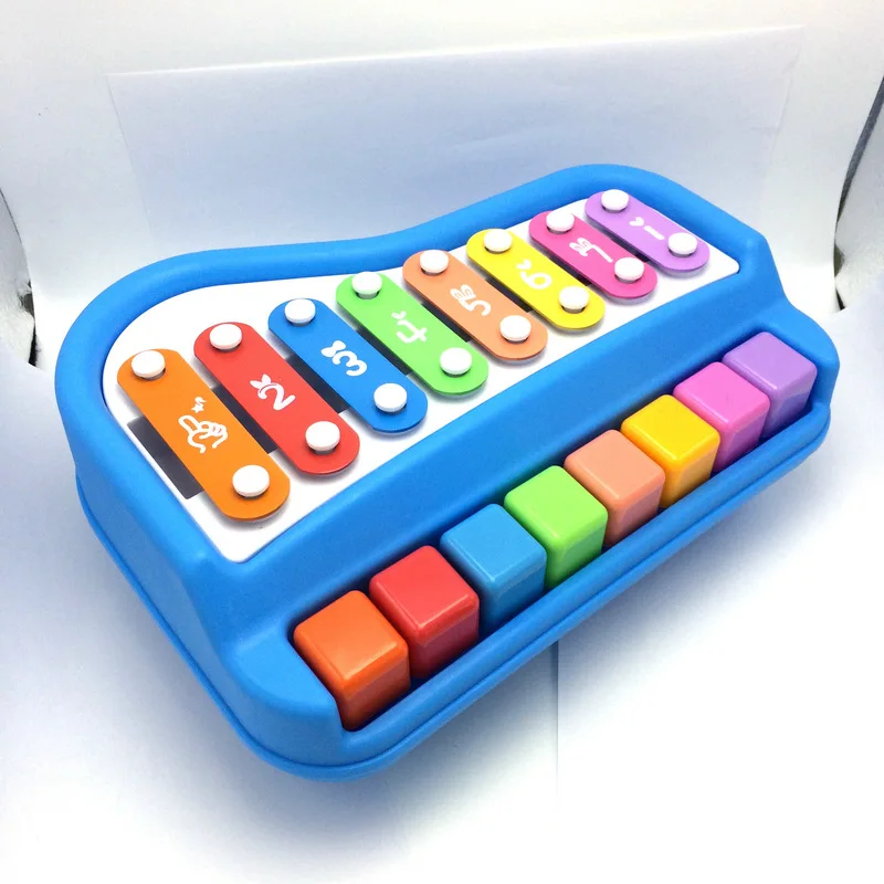 Цветной деревянный ксилофон Glockenspiel и алюминиевый музыкальный инструмент