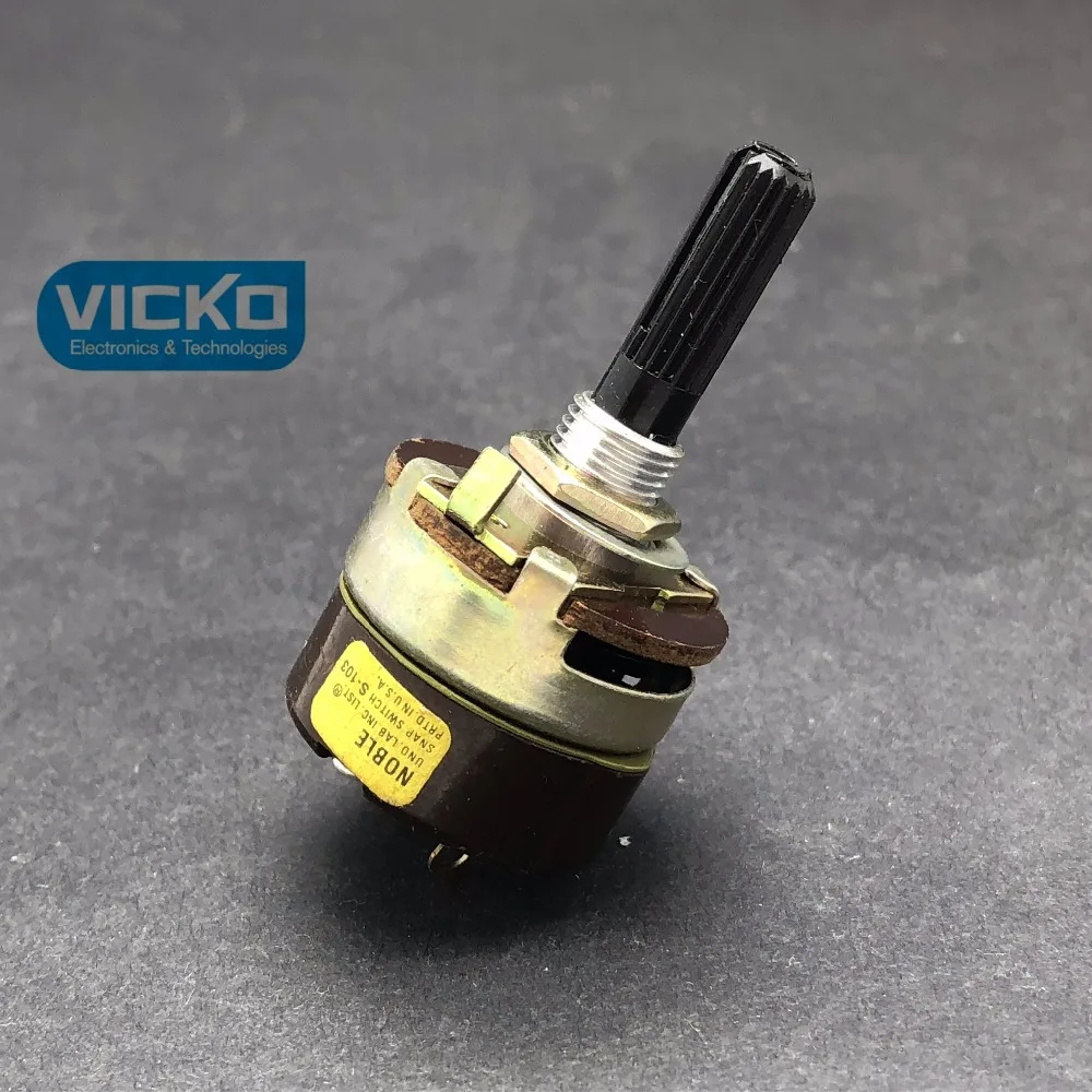 [VK] Японский Благородный Поворотный выключатель питания A9S1 TV3 250V 8A Ручка 25 мм Цветы 2 фута