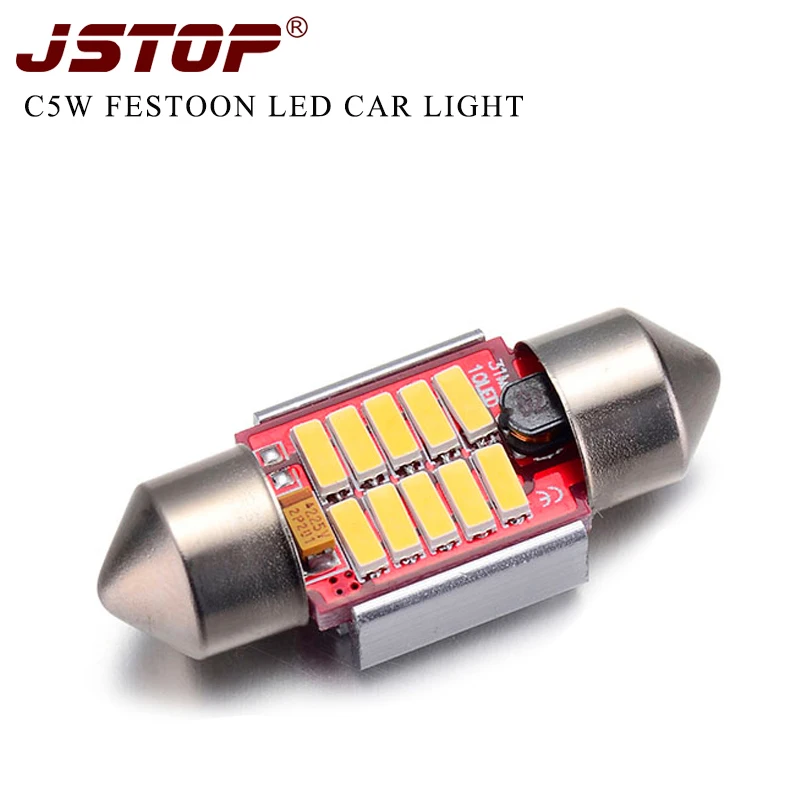 JSTOP высокое качество c5w led 31 мм освещение для чтения в машине светодиодная