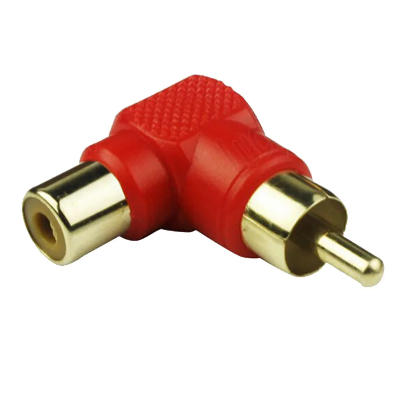 4 шт. прямоугольные/90 градусов 2 RCA штекерные на гнездовые адаптеры аудиоразъем|rca