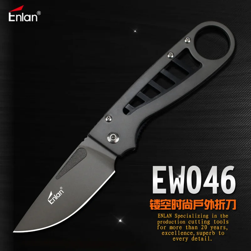 Энлан EW046 складной Ножи 8Cr13Mov лезвие Алюминий ручка охотничьи ножи выживания для