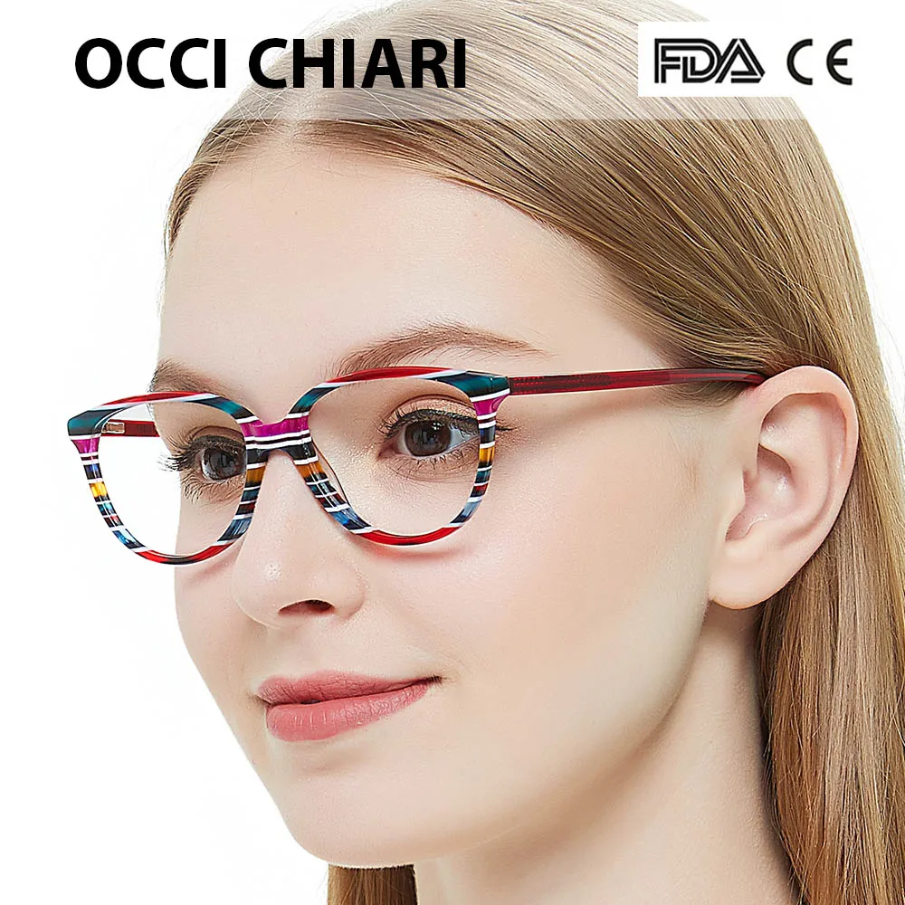 OCCI CHIARI итальянская дизайнерская оптическая оправа очки высокого качества темно