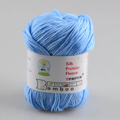 916 light blue TPRPYN 50 г = 1 шт. пряжа для вязания, нанометровая Белковая бархатная мягкая пряжа для детской одежды - Цвет: 916 light blue