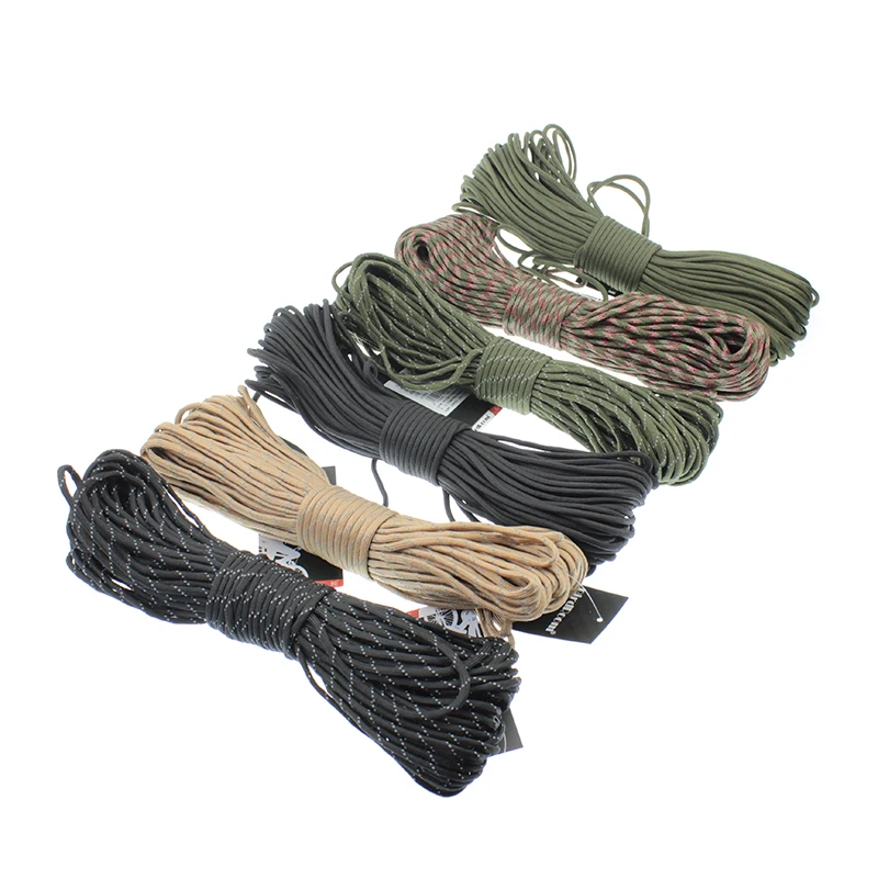 31 м 9-core парашютом Веревка Паракорды шнура Ремешок кемпинг спасательное