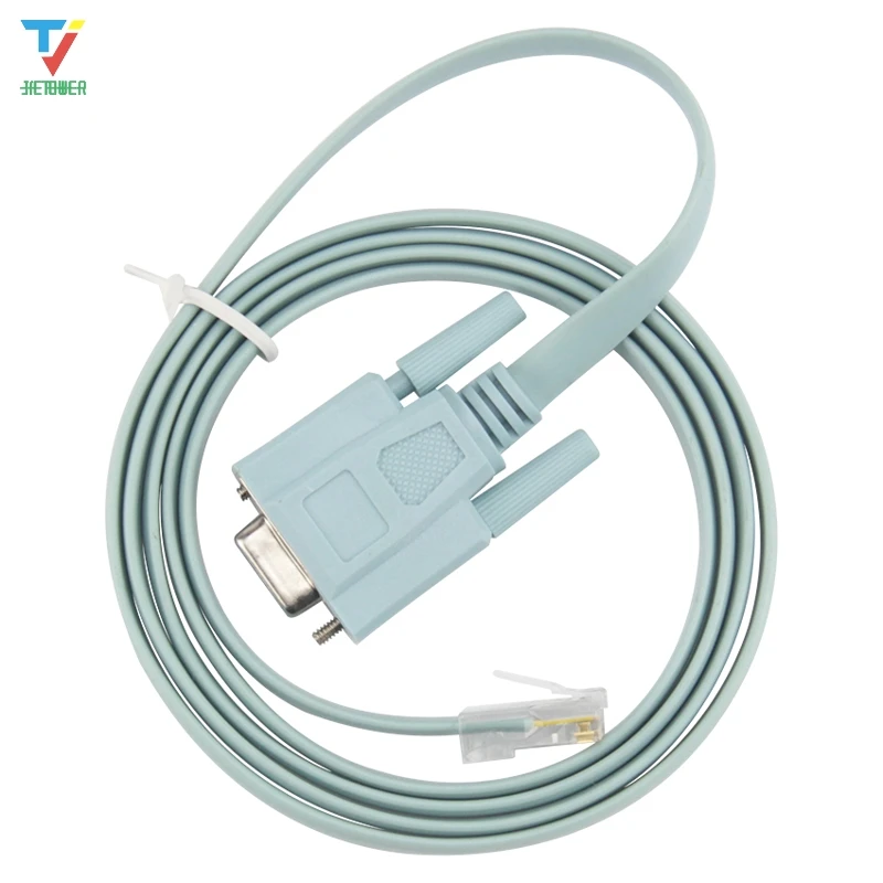 100 шт./лот DB9 до RJ45 соединительный сетевой кабель для маршрутизатора Cisco