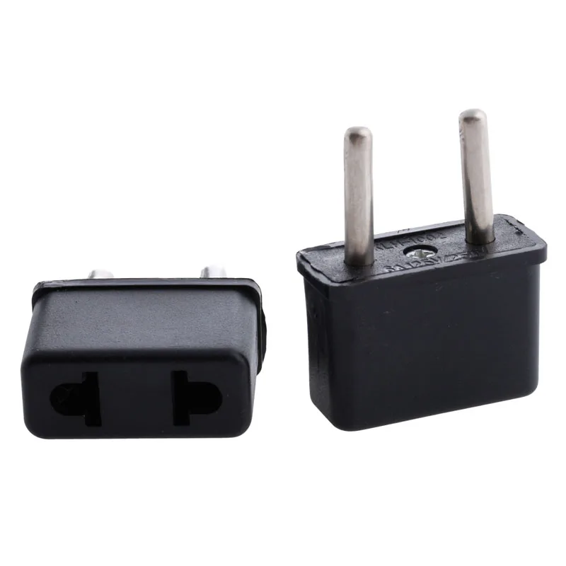 10 PCS USA US to EU Euro Europe AC Power Plug Converter Travel Adapter Charger Drop Shipping Support